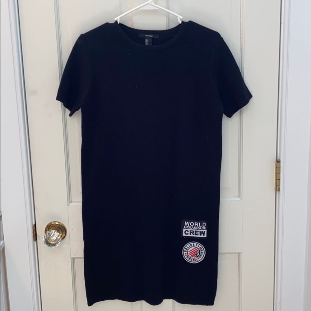 Forever 21 black T-shirt dress